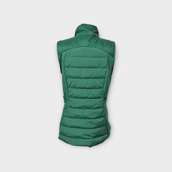 Lululemon Down For It All Vest 12 Everglade Green Puffer Pockets Waterproof EUC - Picture 8 of 9